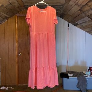 Peach old navy maxi dress